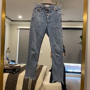 AGolde NICO Jean - straight leg mid rise jeans